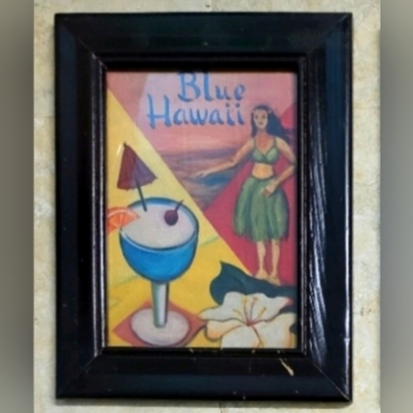 Vintage Cocktail Art Reprints in Wood Frames, Set Of 4 - Picture 7 of 9